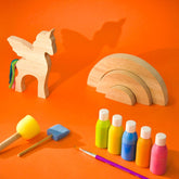 Kiddies Kingdom Wooden Unicorn DIY Kit For Ages 2 and Up