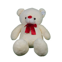 Play Hour Wolly The Teddy Bear Plush Soft Toy for Ages 3 Years and Up - White, 95cm