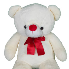 Play Hour Wolly The Teddy Bear Plush Soft Toy for Ages 3 Years and Up - White, 95cm