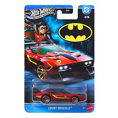 Hot Wheels 2026 DC Comics Batman-Themed Silver Celebration Series 1:64 Scale - Set Of 5 Cars