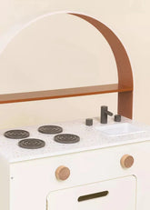 Kiddies Kingdom Wooden Play Kitchen Imaginative Play For Ages 3 and Above