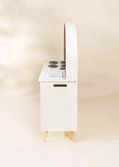 Kiddies Kingdom Wooden Play Kitchen Imaginative Play For Ages 3 and Above