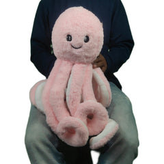 Play Hour Giant Realistic Stuffed Octopus Plush Soft Toy for Ages 3 Years and Up - Pink, 60cm