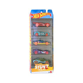 Hot Wheels 5 Car Gift Pack - HW Stunt Track Wave 1 Pack Of 5 For Kids & Collectors