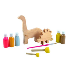 Kiddies Kingdom Wooden Dino Set of 2 DIY Kit For Ages 3 and Up