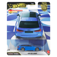 Hot Wheels Car Culture 1:64 Scale Premium Deutschland Design Audi RS 6 Avant Toy Car for Ages 4+