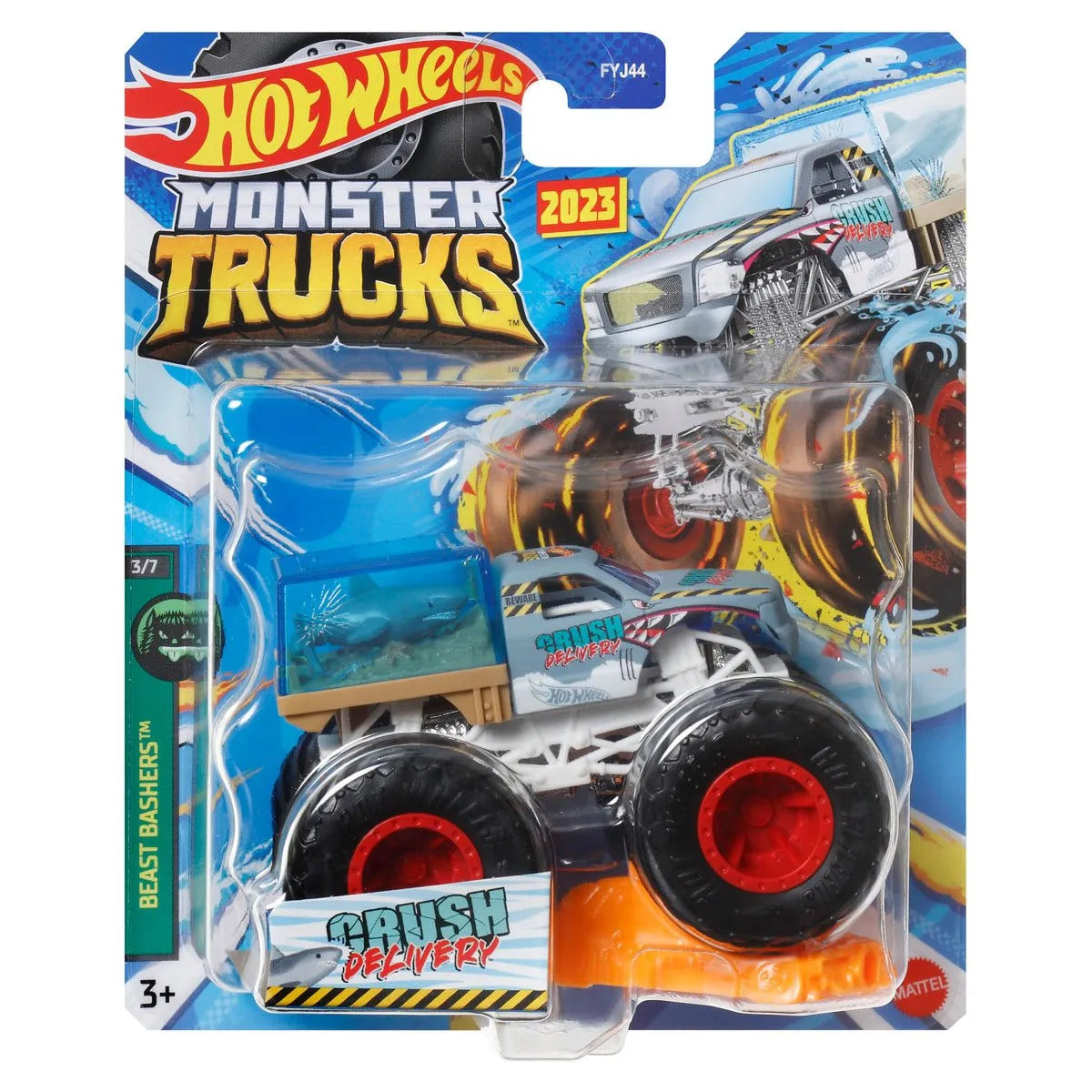 Hot Wheels Super Rigs, Toy Transporter Truck & Toy Car in 1:64 Scale  (Styles May Vary) 