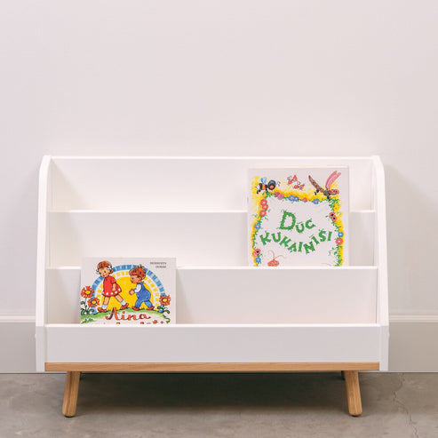 Kiddies Kingdom Children bookshelf with levels Organisers For Ages 3 and Above