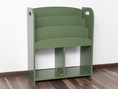 Kiddies Kingdom Montessori Bookshelf-Green Organisers For Ages 3 and Above