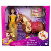 Disney Princess Belle Doll With Horse And Accessories Playset For Kids Ages 3+