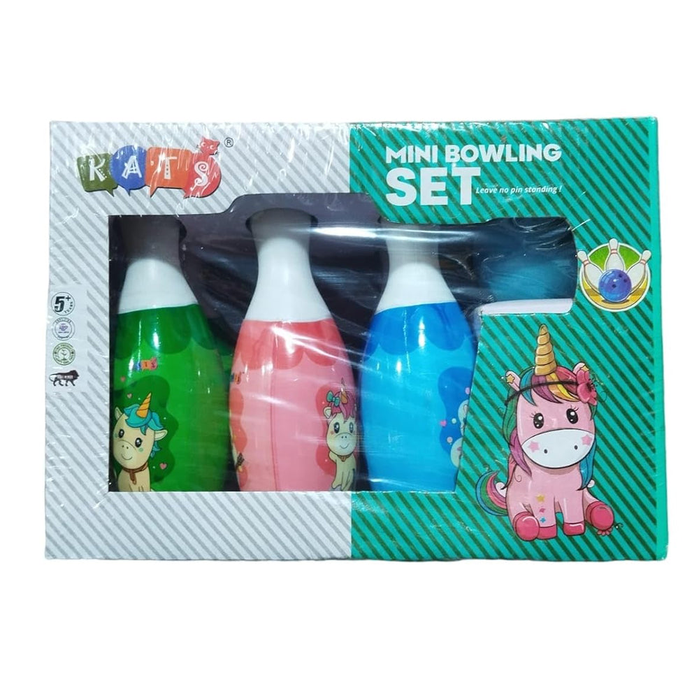 Simarr Kats Mini Bowling Set Box For Kids Ages 3 Years and Up