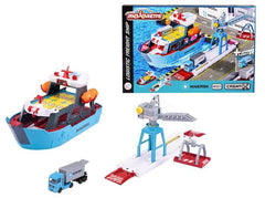 Majorette - Creatix Toy Port with Container Ship For Kids Ages 5 and Above