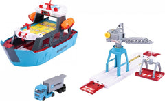 Majorette - Creatix Toy Port with Container Ship For Kids Ages 5 and Above