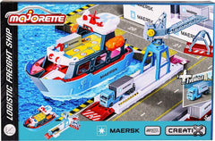 Majorette - Creatix Toy Port with Container Ship For Kids Ages 5 and Above