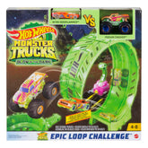 Hot Wheels Monster Trucks Glow-In-the Dark Epic Loop Challenge Playset for Ages 4+
