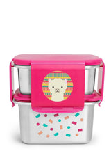 Skip Hop Zoo Back To School Llama - Stainless Steel Lunch Box For Ages 3-6 Years