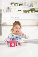 Skip Hop Zoo Back To School Llama - Stainless Steel Lunch Box For Ages 3-6 Years