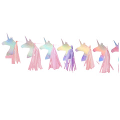 PartyCorp Unicorn Party Decorations Bunting Banner, Unicorn Party Decoration for Kids - Balloons Not Included