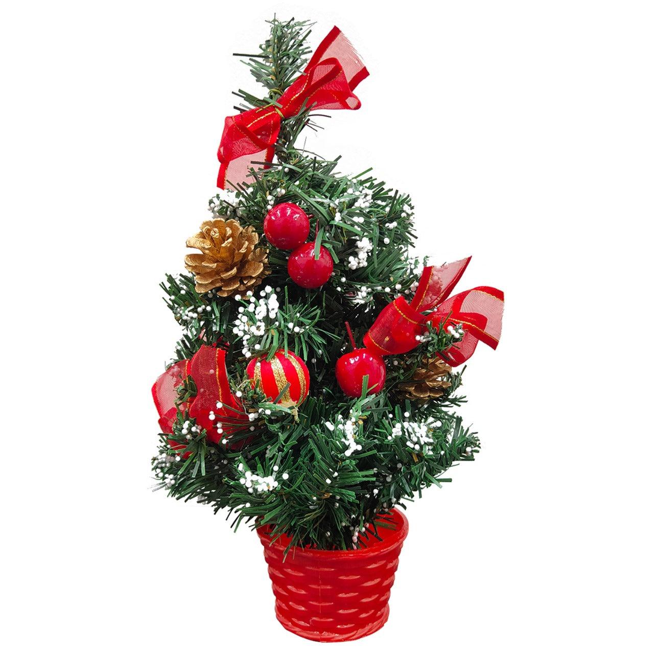 PartyCorp 1 ft Artificial Tabletop Mini Christmas Tree Decor for Office, Room Decor - FunCorp India