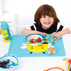 Skip Hop Zoo Utensils Fork & Spoon Bee - Weaning Accessory For Ages 0-3 Years