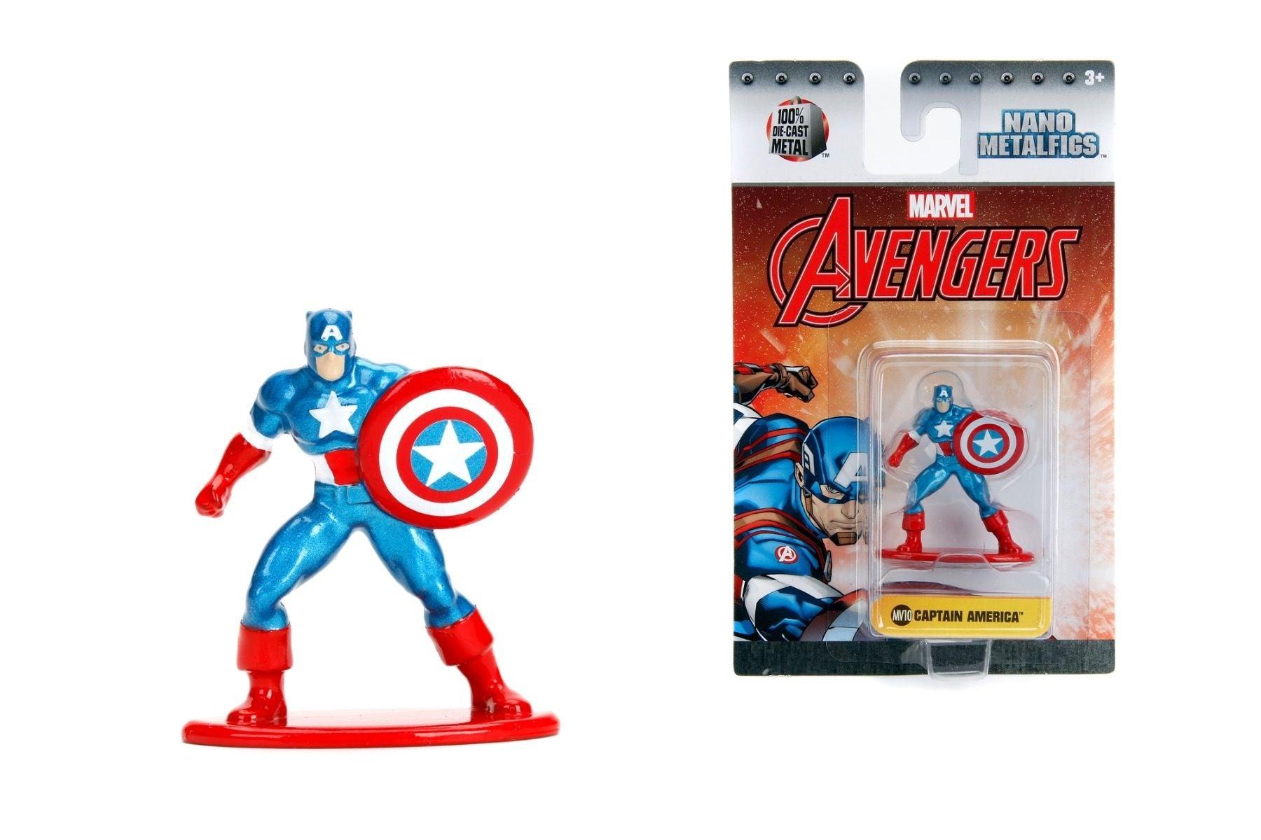Jada Metals Die Cast Marvel 1.65-inch Nano Figure Captain America