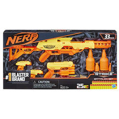 Nerf 33-Piece Alpha Strike Battalion Set -- Includes 4 Blasters, 4 Half-Targets, and 25 Official Nerf Elite Darts
