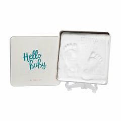 Baby Art Round Magic Box Nursery Décor White - Foot Print For Ages 0-3 Years