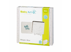 Baby Art Round Magic Box Nursery Décor White - Foot Print For Ages 0-3 Years