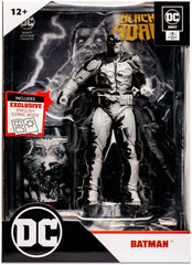 Mcfarlane Toys DC Direct - Batman (Line Art Variant) Gold Label 7 Inch Action Figure with Comic - Black Adam