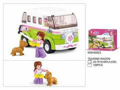 Sluban Girls Touring Wagon, Building Blocks For Ages 6+ - FunCorp India