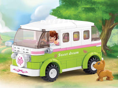 Sluban Girls Touring Wagon, Building Blocks For Ages 6+ - FunCorp India