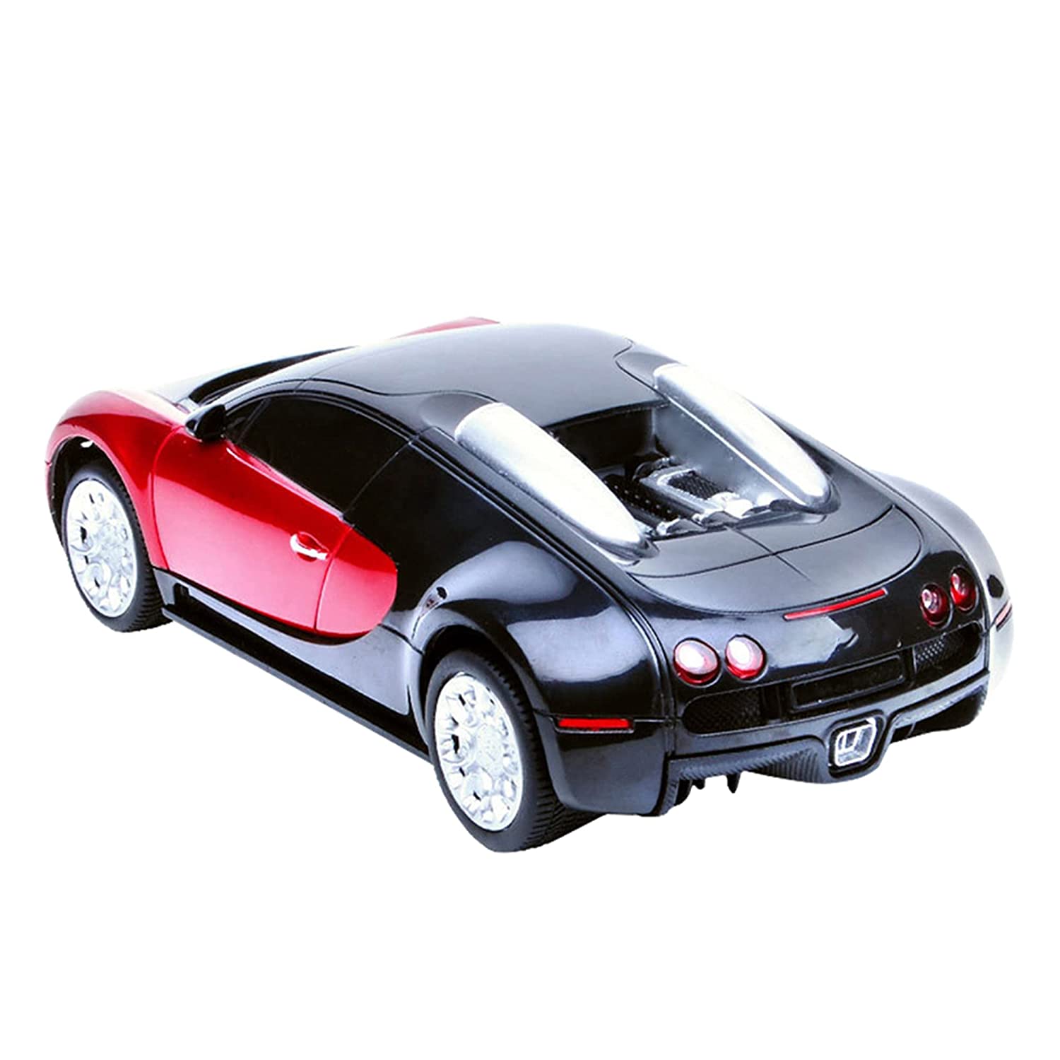 Playzu R/C 1:24 Scale Sports Vehicle, Red & Black - Remote Control Car for Kids Ages 6+