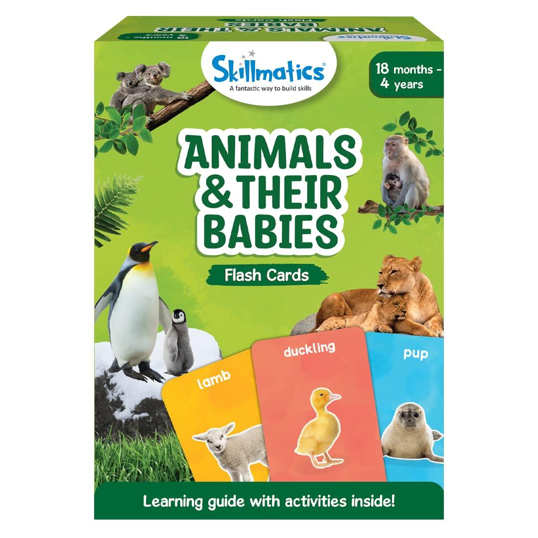Skillmatics Animals & Their Babies - 3 in 1 Educational Flash Cards for Ages 2+ - FunCorp India