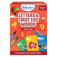 Skillmatics Letters & First 100 Words - 3 in 1 Educational Flash Cards for Ages 2+ - FunCorp India