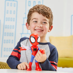 Marvel Spidey and His Amazing Friends Supersized 9-Inch Spidey Action Figure for Kids Ages 3 and Up