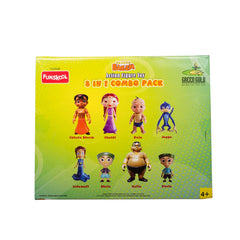 Funskool-Chhota Bheem and Friends with Articulation 8IN1 4 Inch Action Figure Pack for Ages 4+