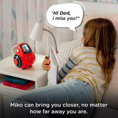 Miko My Companion Emotix Miko 2, Advanced Personal Robot for Kids, Martian Red