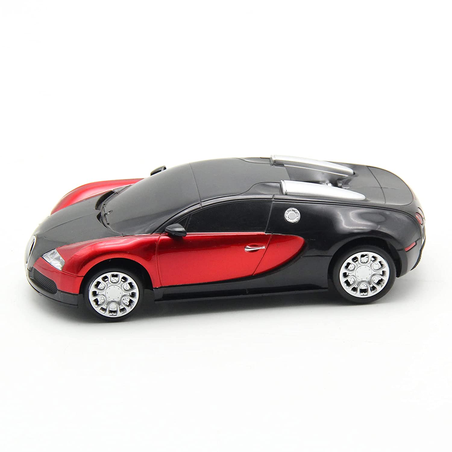 Playzu R/C 1:24 Scale Sports Vehicle, Red & Black - Remote Control Car for Kids Ages 6+