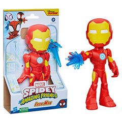Marvel Spidey and His Amazing Friends Supersized 9-Inch Iron Man Action Figure for Kids Ages 3 and Up