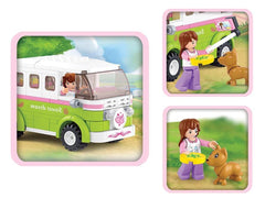 Sluban Girls Touring Wagon, Building Blocks For Ages 6+ - FunCorp India