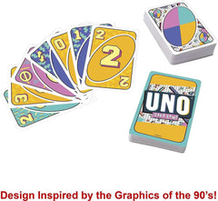 Mattel Games UNO Iconic 1990s Card Game for Ages 7+ - FunCorp India