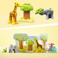 LEGO Duplo Wild Animals of Africa Building Kit For Ages 2+