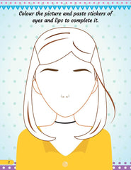 Make A Pretty Face with 100+ Stickers - Interactive Book for Kids Ages 5+ (English)
