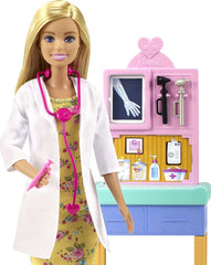 Barbie Pediatrician 12 Inch Blonde Doll Playset for Ages 3 Years Old & Up