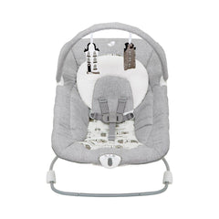Joie Soother Wish Bouncer & Rocker Petite City - 3 Position Recline Adjustment with 2 Speed Soothing Vibration for Ages 0-1 Years