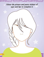 Make A Pretty Face with 100+ Stickers - Interactive Book for Kids Ages 5+ (English)