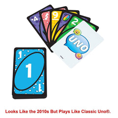 Mattel Games UNO Iconic 2010s Card Game for Ages 7+ - FunCorp India