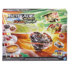 Beyblade Burst QuadDrive Cosmic Vector Battle Set with Beystadium, 2 Battling Top Toys and 2 Launchers for Ages 8 and Up