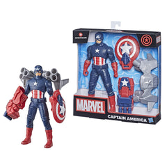 Marvel 9.5-inch Scale Collectible Super Heroes Captain America Action Figure with 3 Accessories for Kids Ages 4 and Up
