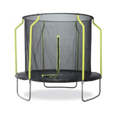 Plum 8ft Junior Trampoline and Enclosure with Safety Net - Indoor & Outdoor Trampoline for Ages 6-12 Years